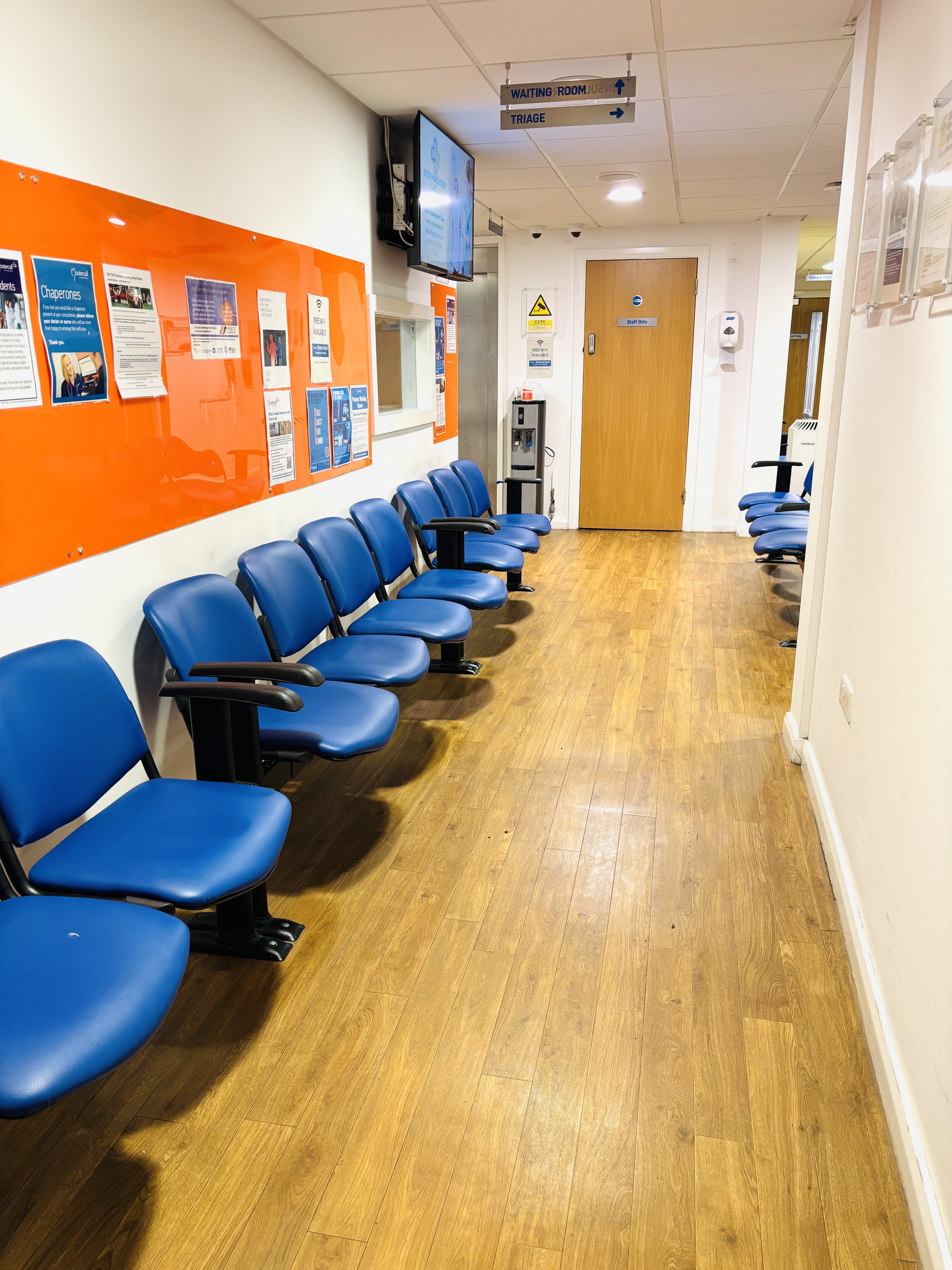Patient waiting room